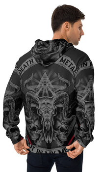 Death In My Metal Not In My Meals - All-Over Print Unisex Hoodie - NEW IN '24!