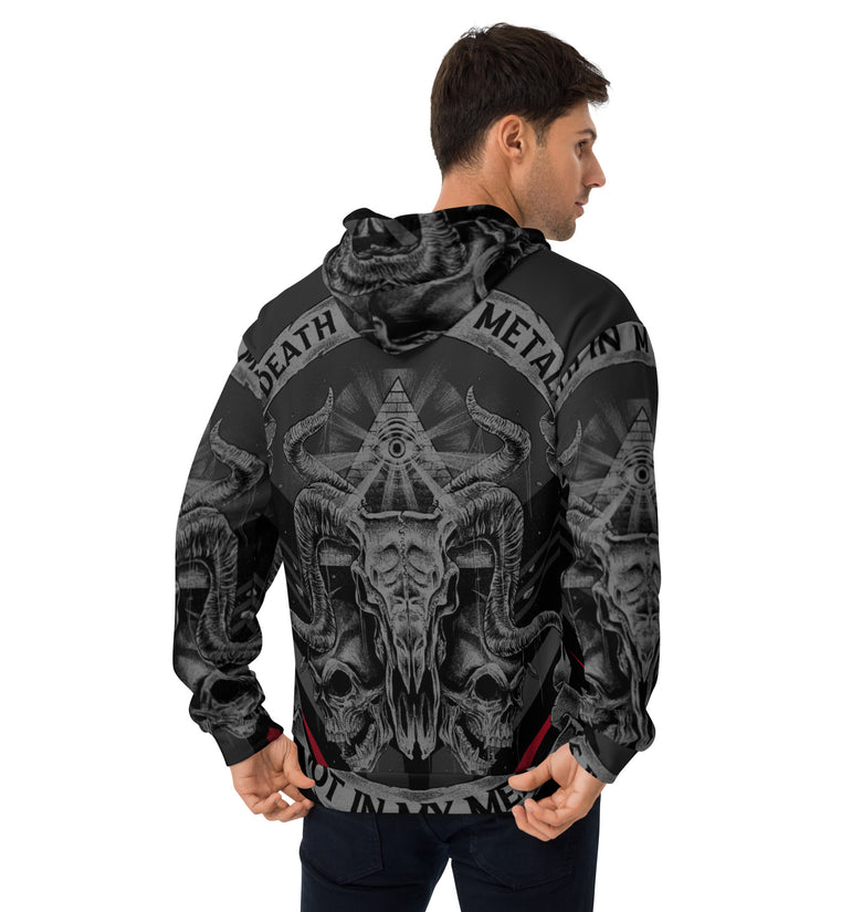 Death In My Metal Not In My Meals - All-Over Print Unisex Hoodie - NEW IN '24!