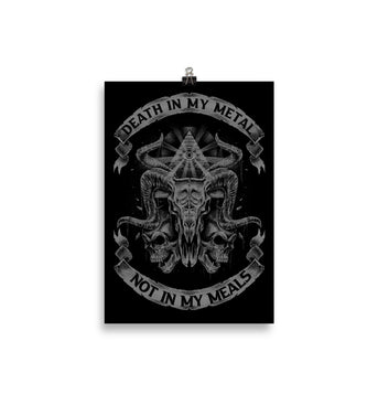 Death In My Metal Not In My Meals - Poster