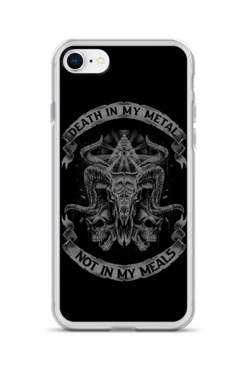 Death In My Metal Not In My Meals - iPhone Case