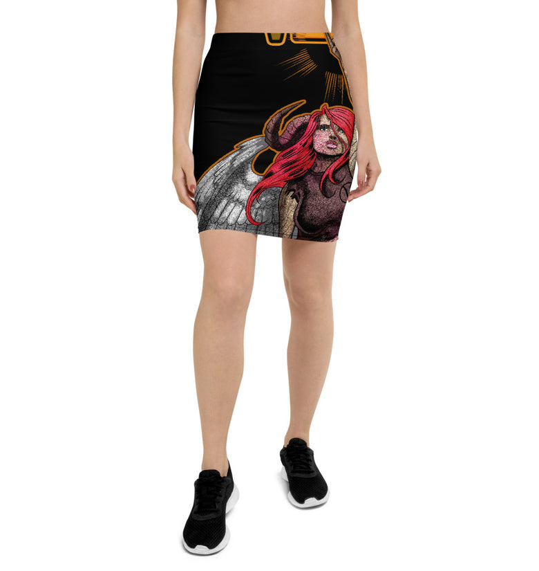 Crank Up The Kindness V2 - Pencil Skirt