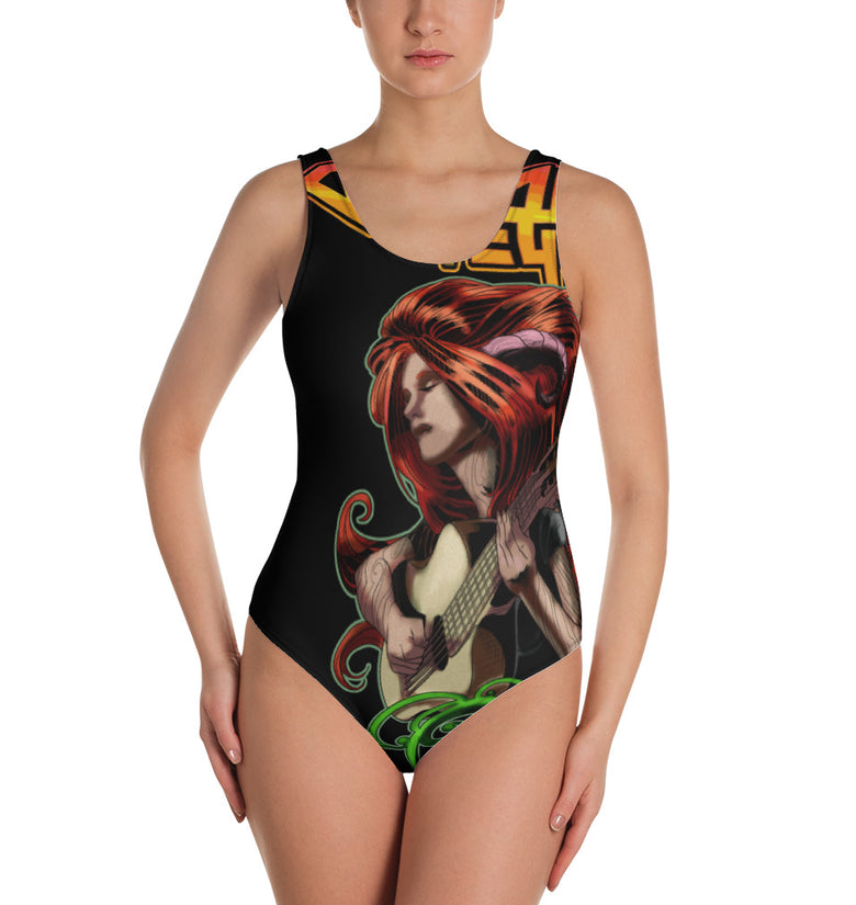 Crank Up The Kindness V3 - One-Piece Swimsuit