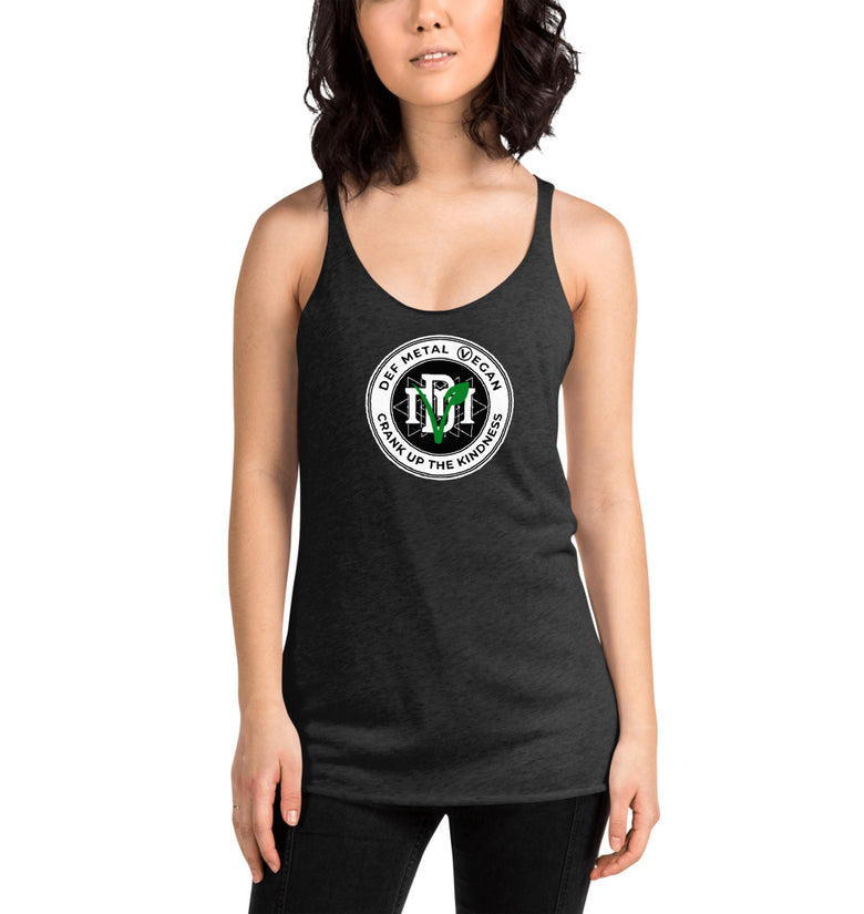 Women's Racerback Tank - DEF METAL VEGAN 3L