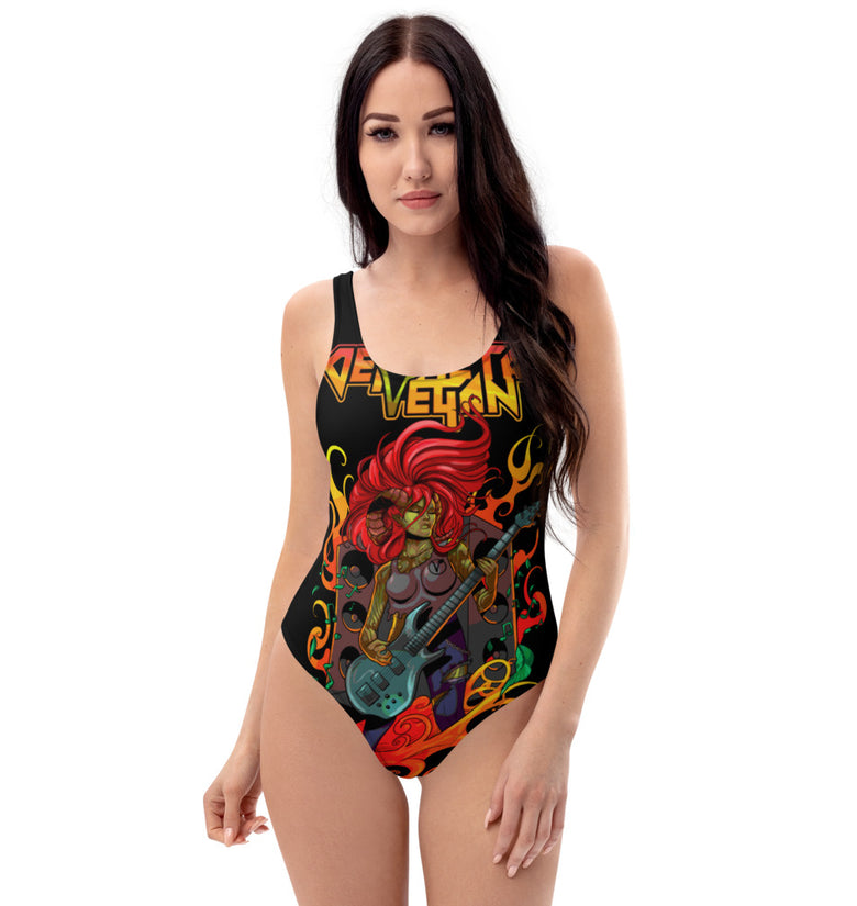 Crank Up The Kindness V1 - One-Piece Swimsuit