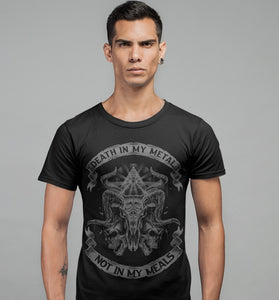 Death In My Metal Not In My Meals - Short-Sleeve Unisex T-Shirt