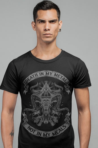 Death In My Metal Not In My Meals - Short-Sleeve Unisex T-Shirt
