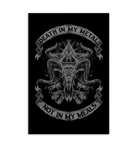 Death In My Metal Not In My Meals - Standard Postcard