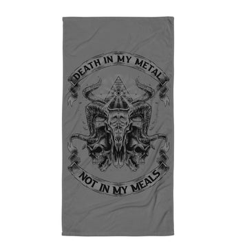 Death In My Metal Not In My Meals - Towel