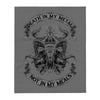 Death In My Metal Not In My Meals - Throw Blanket