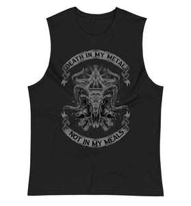 Death In My Metal Not In My Meals - Muscle Shirt